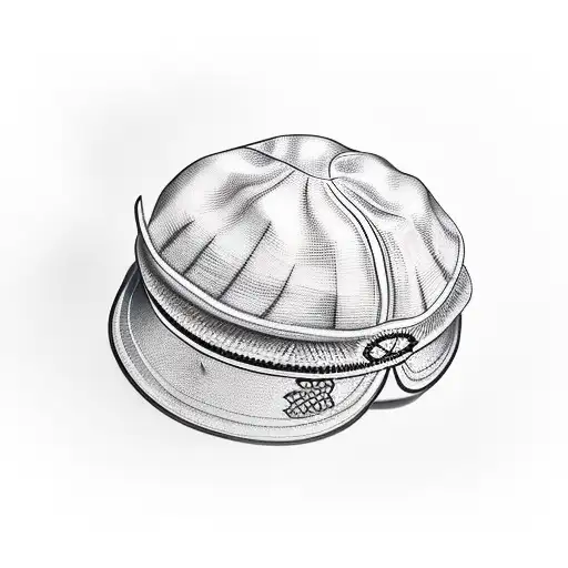 vietnamese hat but the hat is a turtle tattoo design idea