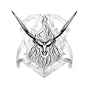 sigil of baphomet tattoo design idea