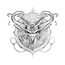 sigil of baphomet tattoo design idea