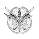 sigil of baphomet tattoo design idea