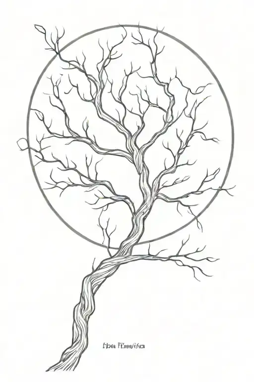 tree like da vinci draw me a tattoo tattoo design idea
