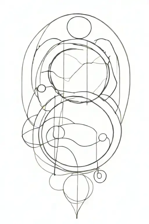 circle like da vinci draw me a tattoo tattoo design idea