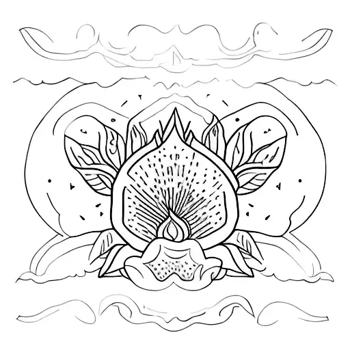 Create a minimalist tattoo of Louis Tomlinson's album cover tattoo design idea