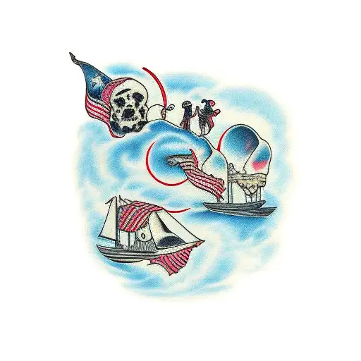 3 siblings old brother and the sisters funny tattoo design idea