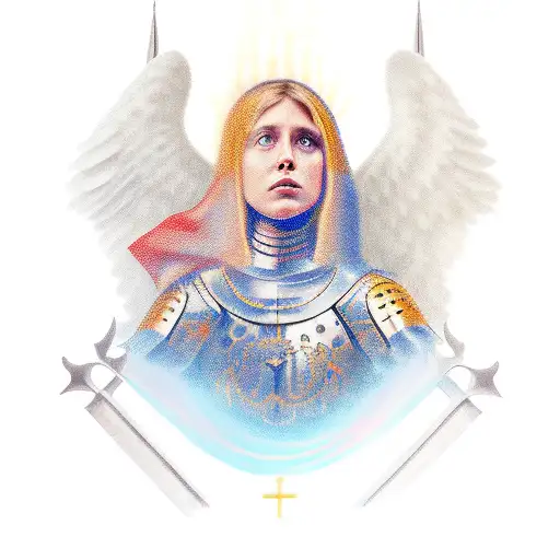 joan of arc tattoo design idea