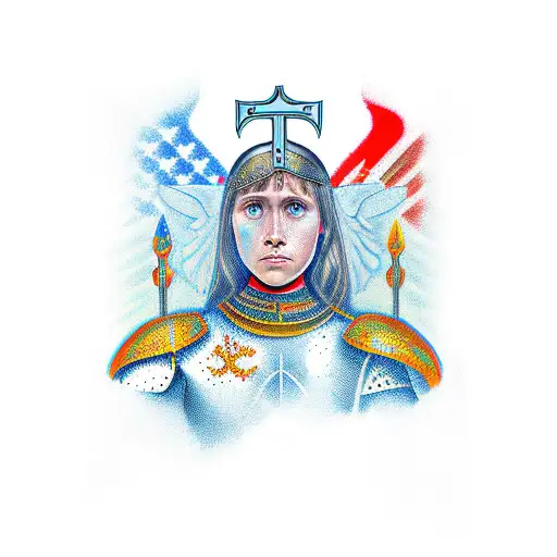 joan of arc tattoo design idea