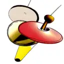 drumstick hitting cymbal tattoo design idea