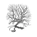 poison tree tattoo design idea