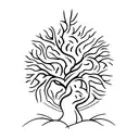 poison tree tattoo design idea