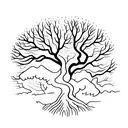 poison tree tattoo design idea