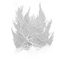 burning bush tattoo design idea
