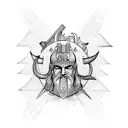 strength and definition with greek mythology  tattoo design idea