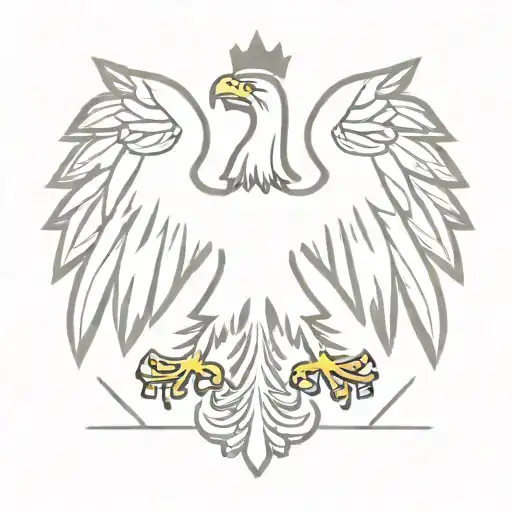 polish eagle flag tattoo design idea