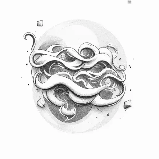 overthink with smoke  tattoo design idea