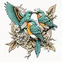 birds tattoo design idea