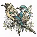 birds tattoo design idea