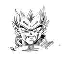 Capsula de dragon ball con vegeta de pequeño tattoo design idea