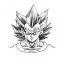 Capsula de dragon ball con vegeta de pequeño tattoo design idea