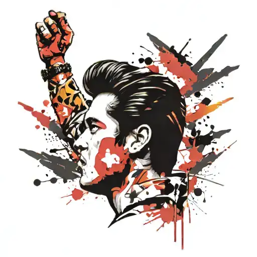 Elvis Presley tattoo design idea