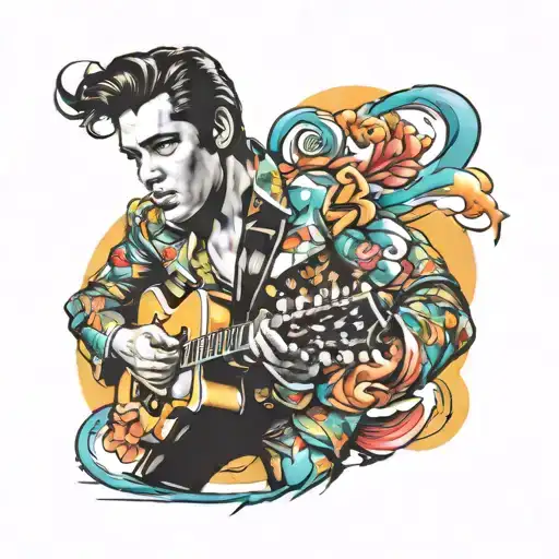 Elvis Presley tattoo design idea