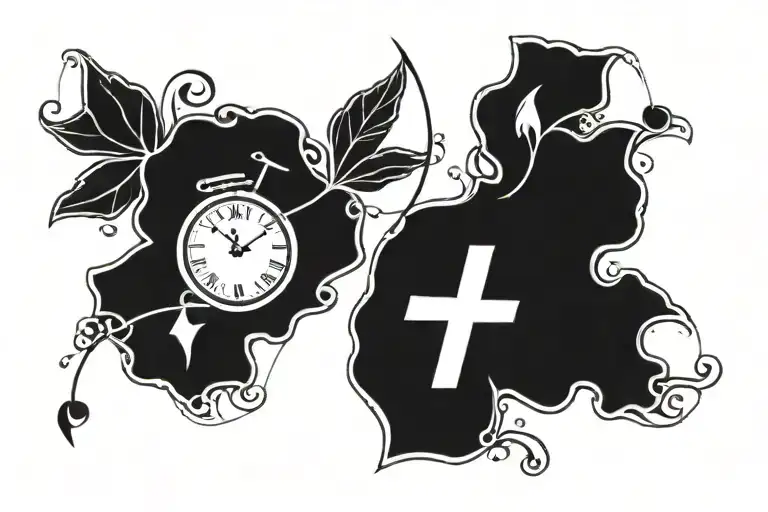 aperol Herz kleeblatt EKG heartbeat tattoo design idea