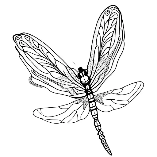 dragonfly tattoo design idea
