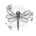 dragonfly tattoo design idea