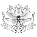 dragonfly tattoo design idea