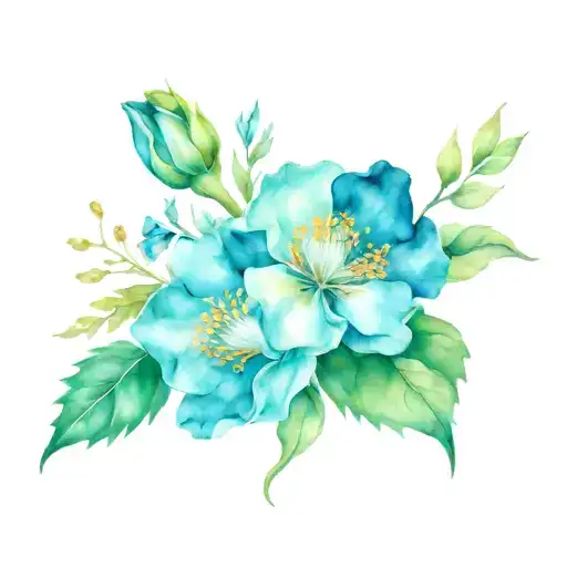 October May May August October birth flowers tattoo design idea
