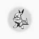 a sleeve of pikachu, charizard, deadpool, the hulk, captain america, thor, rocket league and call of duty tattoo design idea