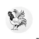 rooster with indian tattoo design idea