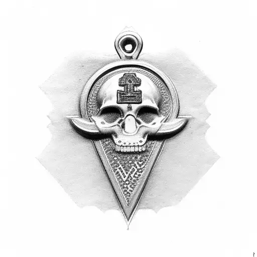 saint benedict medal and soldier tattoo design idea