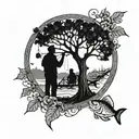 fishing family tree remembrance tattoo including tattoo design idea