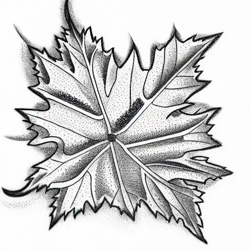 Maple Leaf tattoo design idea