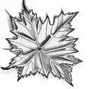 Maple Leaf tattoo design idea