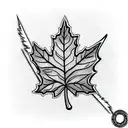 Maple Leaf tattoo design idea