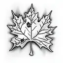 Maple Leaf tattoo design idea