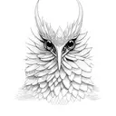 Quetzal bird tattoo design idea