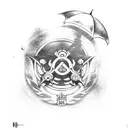 resident evil umbrella tattoo design idea