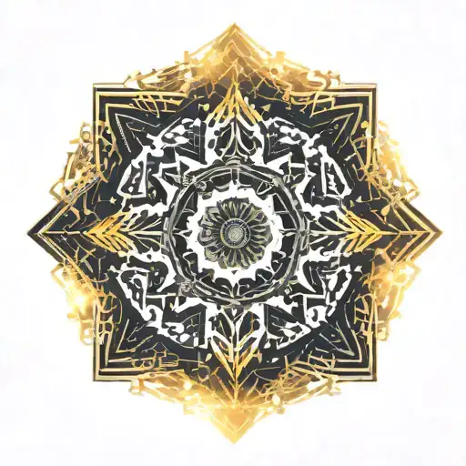 sunflower on fire tattoo design idea