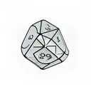 D20 Dice tattoo design idea