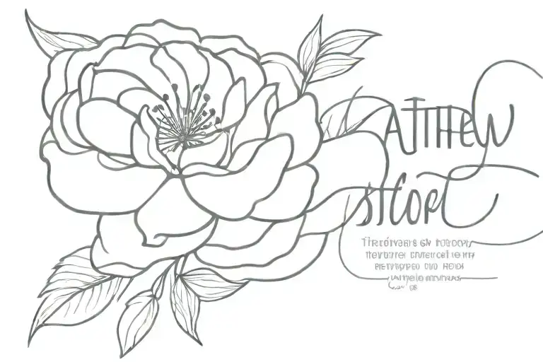 Matthew 6:34 - "Therefore do not worry about tomorrow, for tomorrow will worry about itself.  tattoo design idea