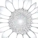 eye inside gerber daisy tattoo design idea