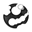 Pluto the planet tattoo design idea