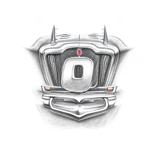 in living memory with dodge truck logo tattoo design idea