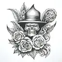 hard work and dedication  tattoo design idea