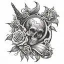 hard work and dedication  tattoo design idea