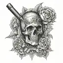 hard work and dedication  tattoo design idea