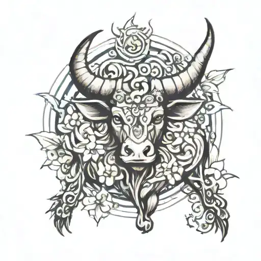 taurus tattoo design idea