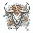 taurus tattoo design idea